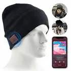 2 в 1 зимняя Bluetooth-совместимая гарнитура 5,0 головная повязка теплая музыкальная шапка с микрофоном для звонков по громкой связи уличная спортивная шапка