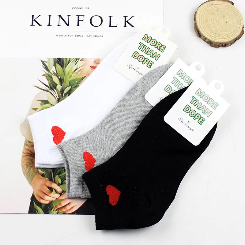 

Fashion women socks funny socks Women Heart-Shaped Skateboard Sock Comfortable Socks calcetines