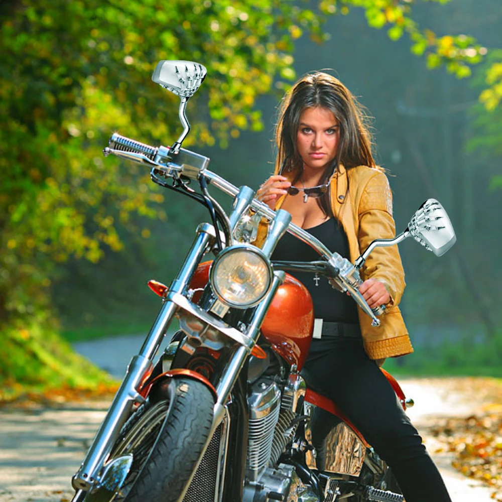 Мотоциклетное зеркало заднего вида призрака когти кафе гоночные зеркала