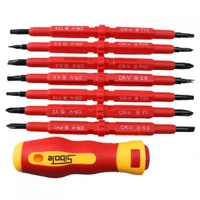 7pcs multi purpose electrical screwdriver set hand tool insulated electrician screw driver with magnetic screwdriver bits