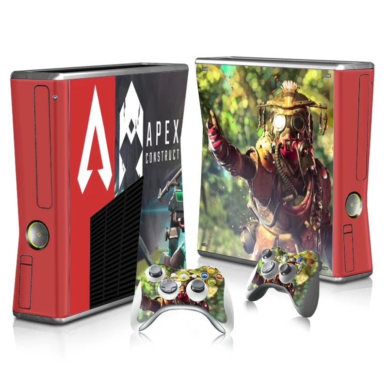 Виниловый фон для Стикеры Xbox 360 Slim консоли + 2 контроллера крышка Комплект