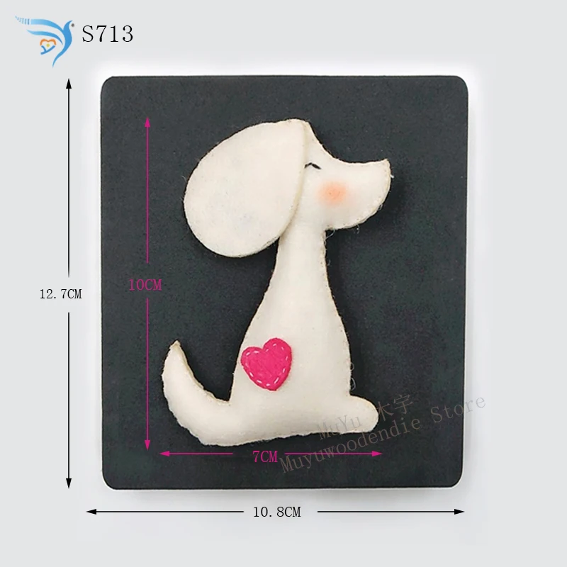 Маленькая собака новая деревянная форма для скрапбукинга Thickness 15.8mm|Вырубные