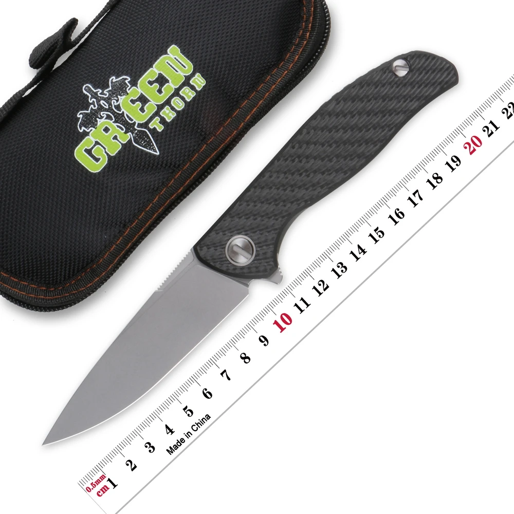 Green Thorn custom F95 HATI складной нож из углеродного волокна 3D TC4 титановая ручка Походный