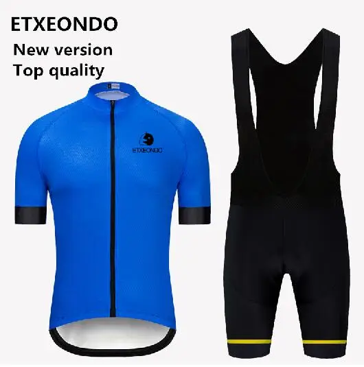 bib kits Новое издание! Одежда для велоспорта Etxeondo, летняя одежда для велоспорта, комплекты из Джерси с коротким рукавом, профессиональная быстросохнущая мужская команда MTB, велосипедная одежда - Цвет: bib kits