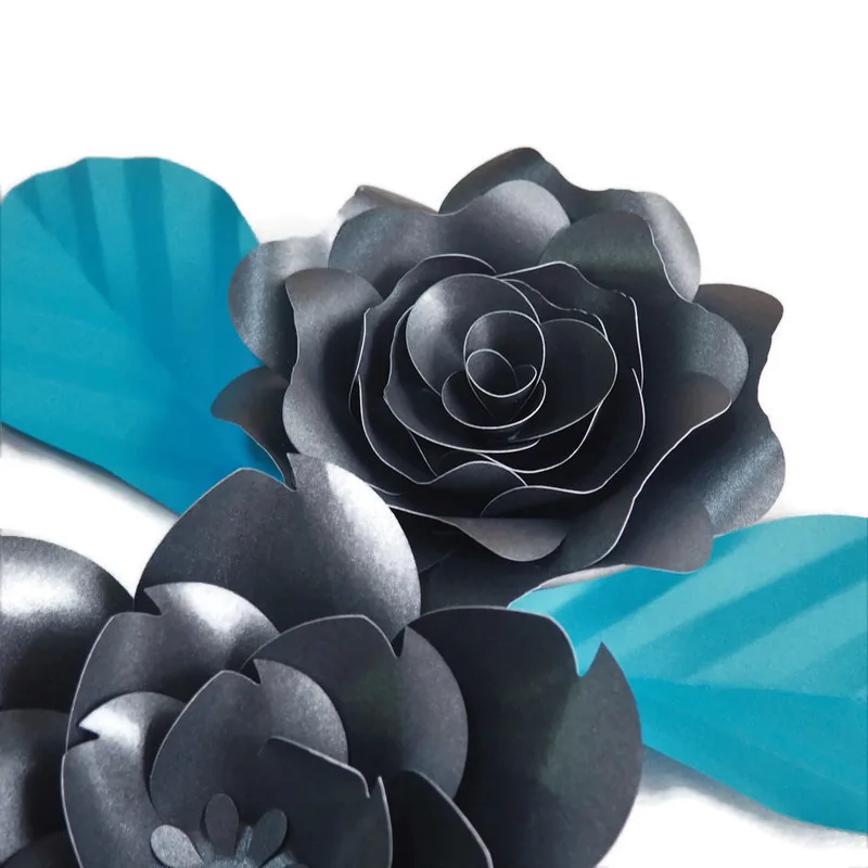 Сделай Сам гигантские бумажные цветы искусственные розы Искусственные фон 4 шт +