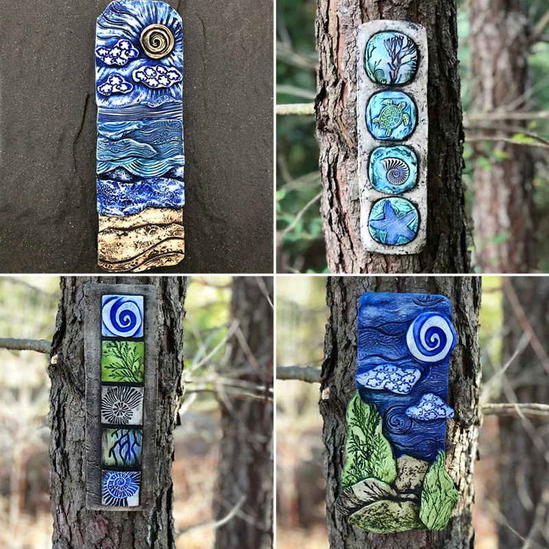 Статуи и скульптура s звездное небо океан садовая украшение на стену искусство