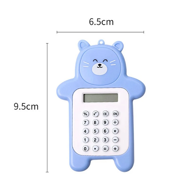 

Mini Calculator Pocket Size 8 Digits Display Cartoon Mini Ultra-thin Button Cute Calculator School Supplies