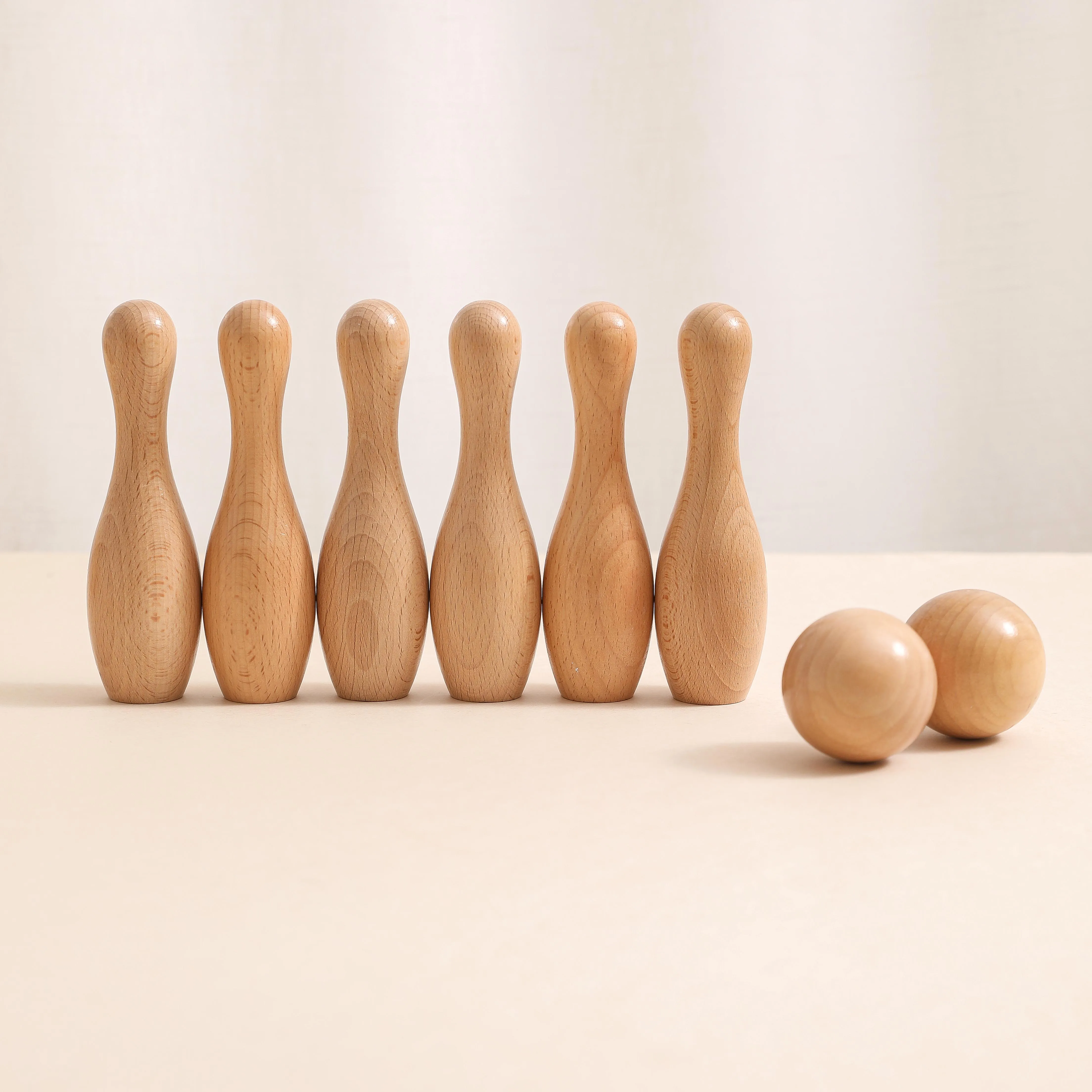 

Новое поступление, игрушки Монтессори, набор деревянных шаров для боулинга, Детская Спортивная игрушка для помещений, детские игровые мячи,...