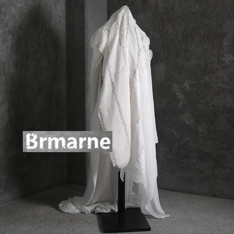 45 см * 80 см/шт креативный белый шифон han одежда дизайнерская ткань | Дом и сад