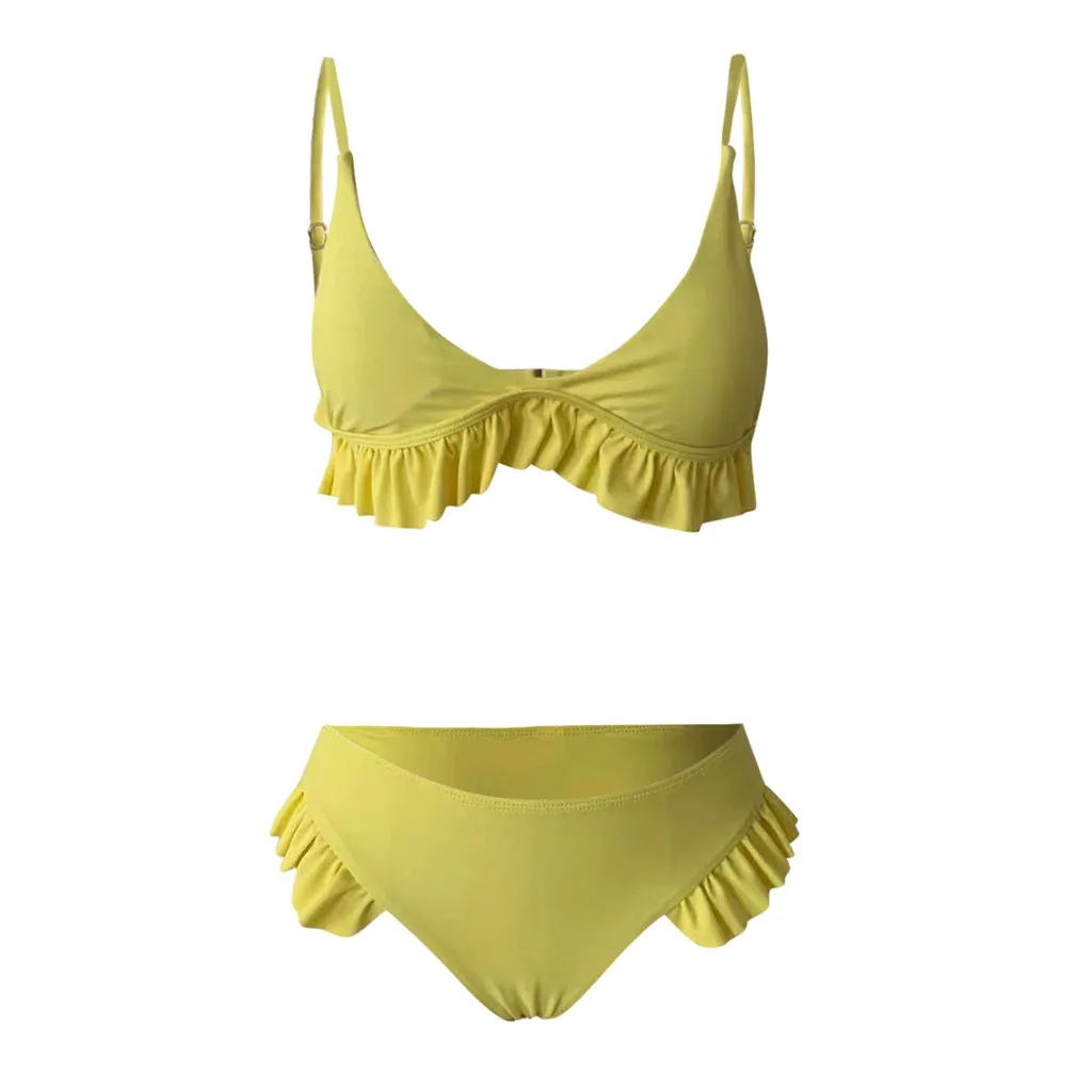 Женский раздельный комплект бикини с чашками пуш-ап |