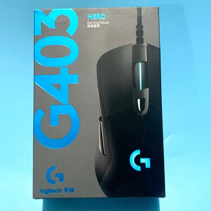 Logitech G403 New Upgraded HERO Sensor Gaming Mouse with 16,000 DPI RGB Light Matt Material for Laptop & PC Gamer Mouse Gaming