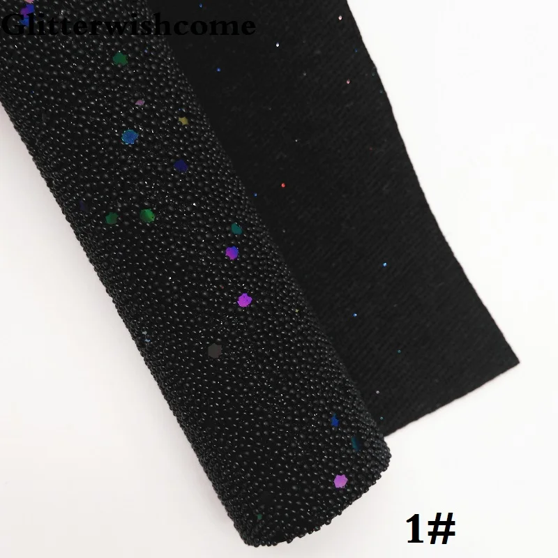 1 Glitterwishcome 21X29 см A4 размер винил для бантов жемчуг блеск кожаные листы для бантов, GM246A - Цвет: 1