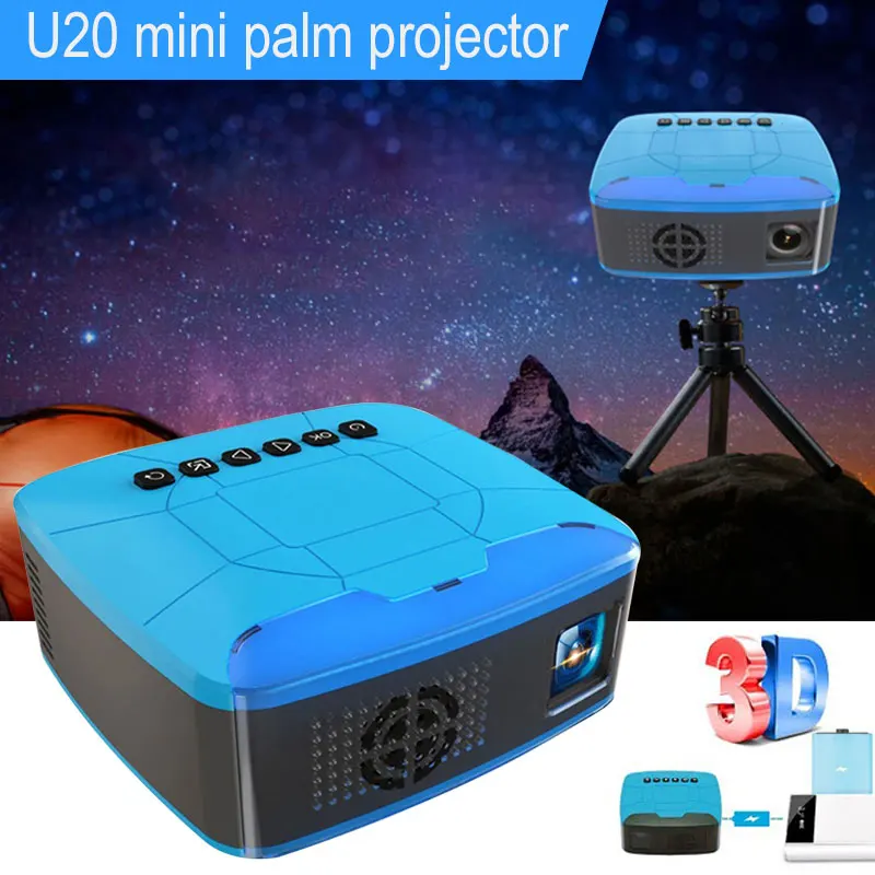 NEW U20 mini Projectors USB HDMI AV Video Portable Projector home theater movie projector easy use for Home Cinema |