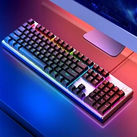hp wired gaming keyboard mechanical feeling backlit keyboards usb 104 keycaps keyboard waterproof computer game keyboards