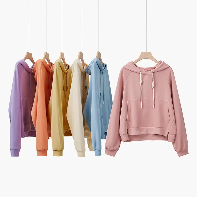 

Hooded Sweater Women'S Trendy Loose Korean Version Of The New Autumn And Winter Long-Sleeved Short Top