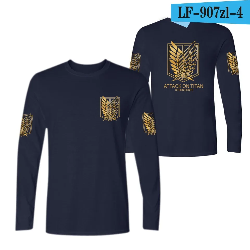 Толстовка атака на Титанов свитеры и пуловеры в стиле аниме уличные топы унисекс