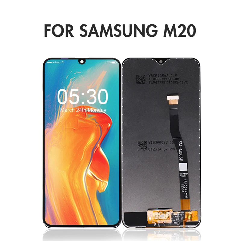 ЖК-экран для Samsung M20 M205 SM-M205F M205FN дисплей сенсорный экран Замена дигитайзер |