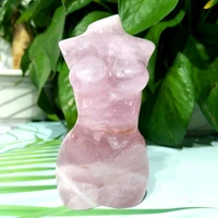 natural crystal pink crystal lady body model psychic chakra spiritual charm confident energy meditation reiki healing wealth