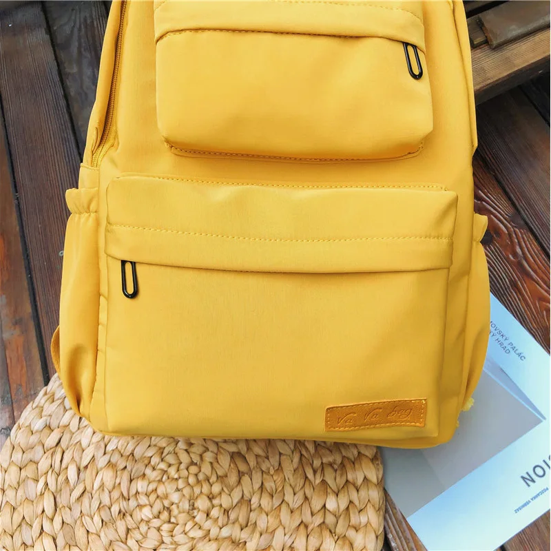 Fashion Waterproof Nylon Backpack for Women Multi Pocket Travel Backpacks Female School Bag for Teenage Girls Book Mochilas