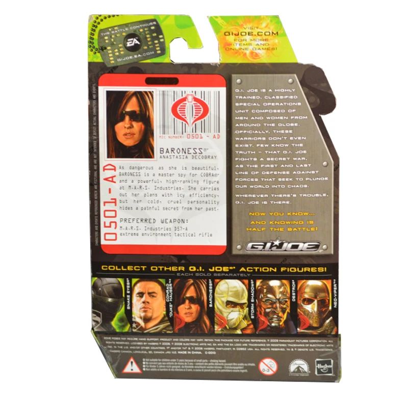 

Hasbro G.I. Joe Classified Series Revenge Baroness PVC 3.75 inch Action Figure Anime Toy Collectible Model