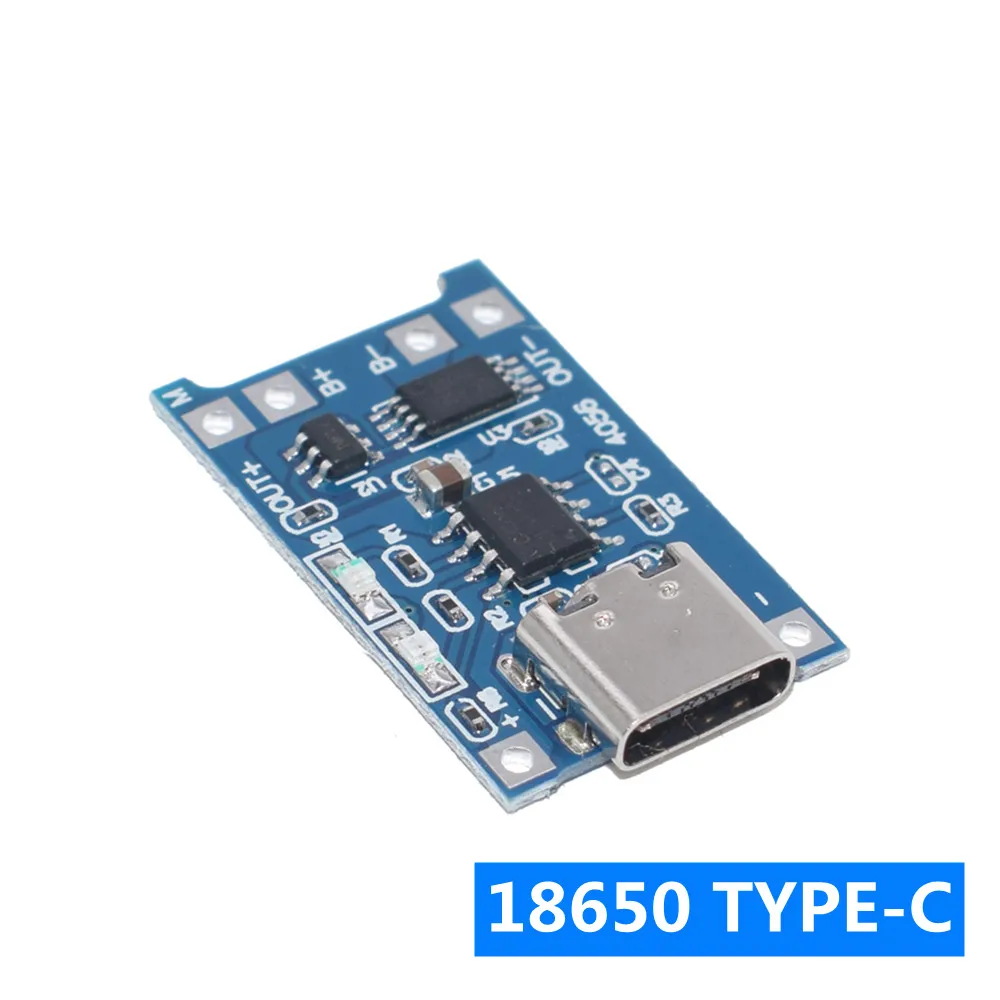 1 шт. USB type-c/Micro 5V 1A 18650 TP4056 модуль зарядного устройства литиевой батареи зарядная