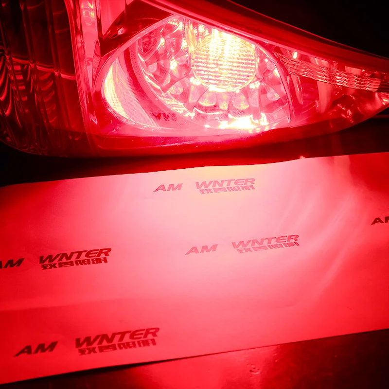 1156 led P21W двойной светильник 6v P21/5 w Bay15d 36v 48v светодиодный автомобильный сигнальный светильник головной светильник автомобильный светильник s 3w стояночный тормоз - Испускаемый цвет: Red