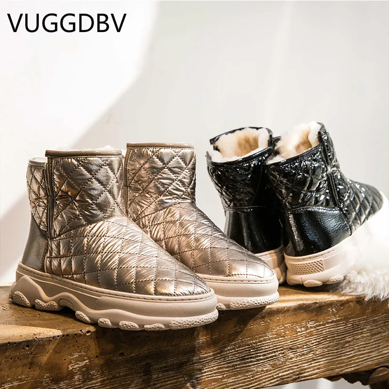 Зимние сапоги женская зимняя водонепроницаемая обувь на меху Новинка 2019 года