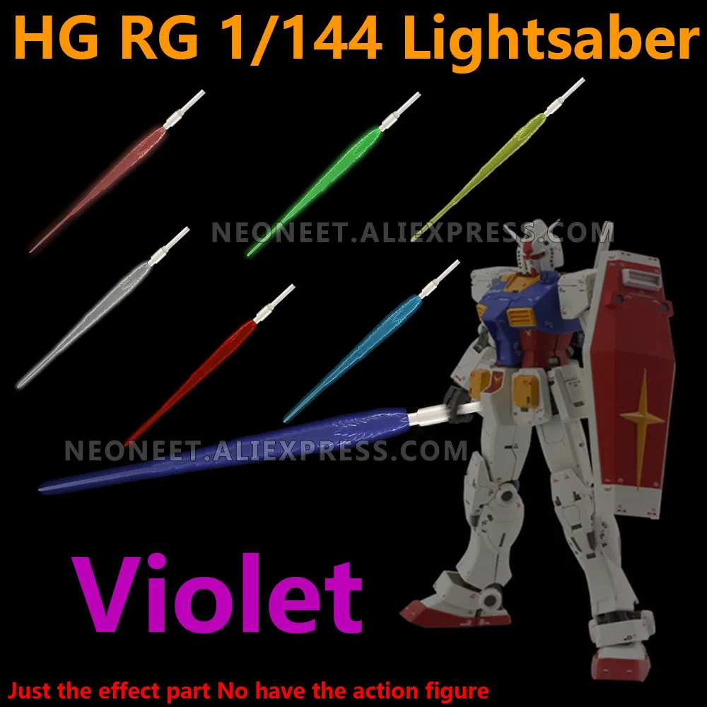 

Gundam Model Led Unit Beam Saber Lightsaber Light Sword Blade Fit 1/144 HG RG Gundam Model Toy For Child Violet
