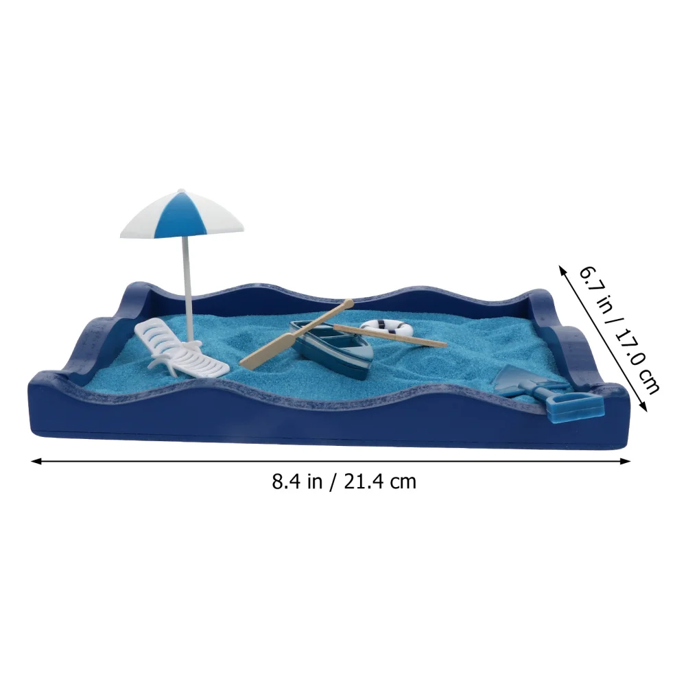 

1 Set Creative Ocean Garden Sandbox Mini Ocean Scene Garden Sand Tray Play Kit