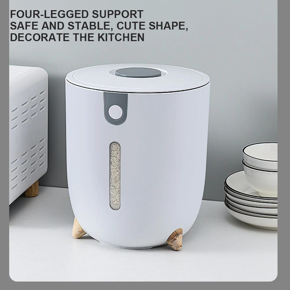 

10KG Kitchen Food Container Sealed Waterproof Insect-Proof Grain Storage with Lid Household Can Rice Container