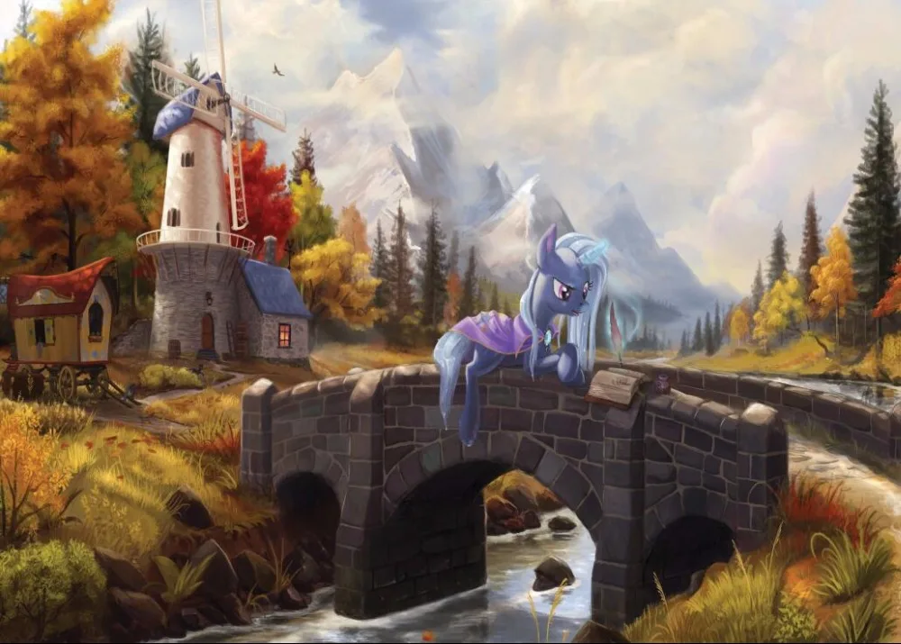 

SHENGYONGBAO Art Fabric Custom Scenery Backdrops for Photography My Little Pony Bridge Photo Studio Background 80510-35
