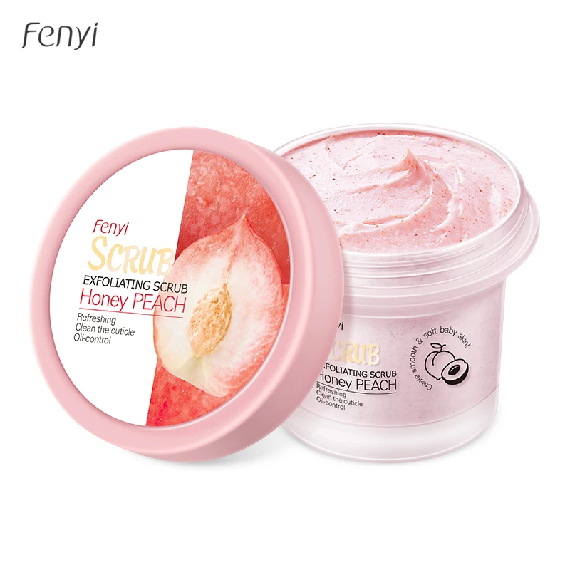 

Натуральный Отшелушивающий гель Fenyi 100 г с персиковым ароматом, скраб для глубокого очищения тела