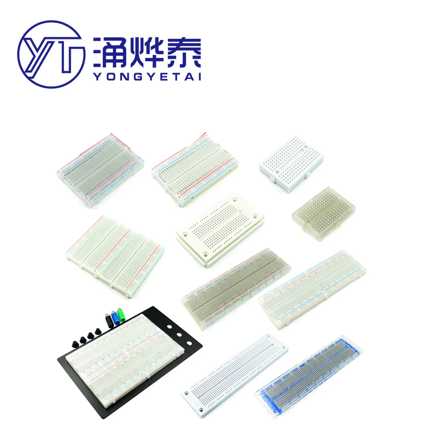 

YYT Commonly used breadboard SYB-120/-170/-46 MB-102 connection line mini transparent splicable hole board experiment board