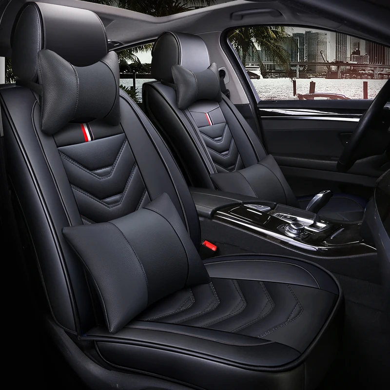 leather car seat cover for audi a3 8p a5 a8 a4 q7 q5 a6 tt mk1 all models accessories 5 seats | Автомобили и мотоциклы