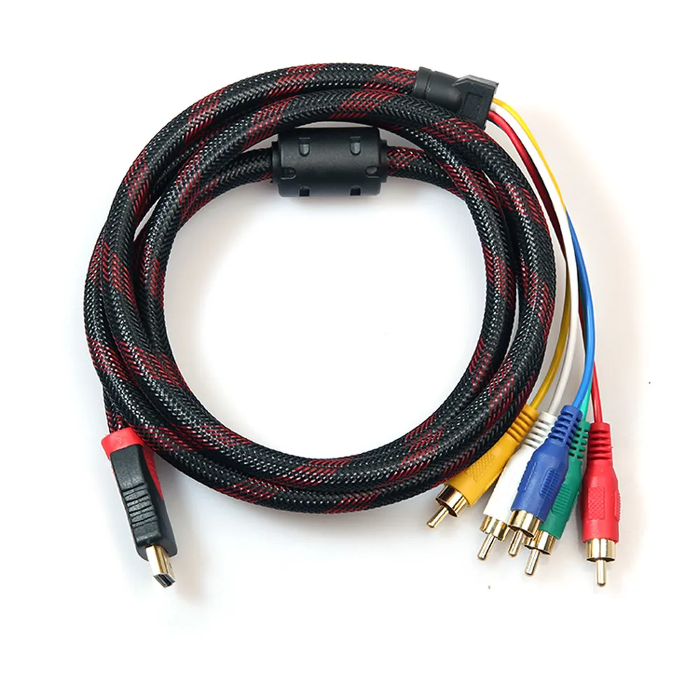 5ft HDMI в 5RCA мужской аудио видео компонентный преобразователь кабель 1 5 м для HDTV 1080P