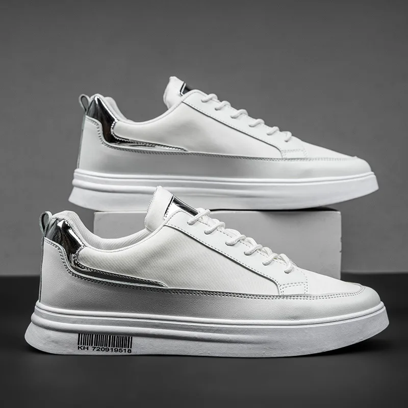 

Non-Leather Casual Shoes White Middle Top Mens Shoes Board Man Sneakers Outdoor Comfortable Mesh Tide Shoes Fashion