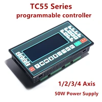 1 4 axis tc55 tc5510 programmable controller step servo motor controller cnc bench drill punch feed