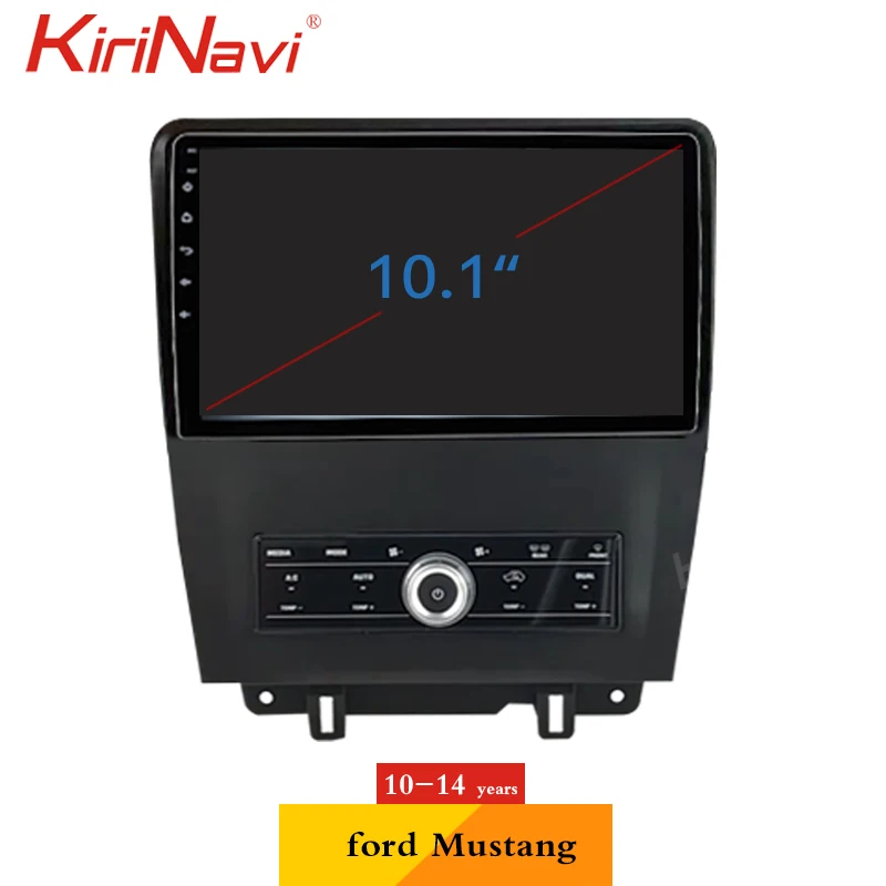 Автомагнитола KiriNavi для Ford Mustang 10 1 дюйма Android 0 GPS навигация Dvd мультимедийный плеер