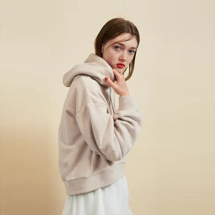 

Spring and Autumn Women's New Shoulder Folding Sleeve Hooded Women's Sweater Jacket rainbow oversized sweatshirt casual