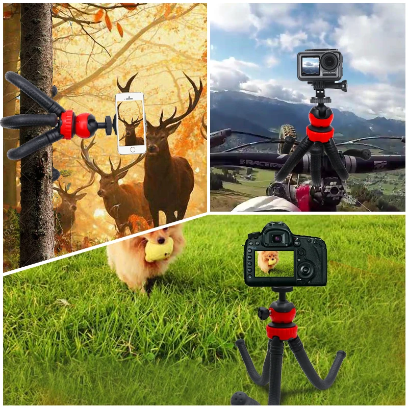 Мощный штатив для камеры гибкий держатель смартфона штатива спортивной Gopro Stativ