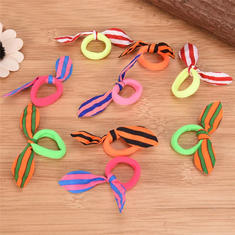 Модные цветочные резинки для женщин и девочек эластичные резиновые ленты
