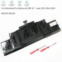 hkfz new a1494 original laptop battery for apple macbook pro 15 retina display a1398 late 2013 mid 2014 me293 me294