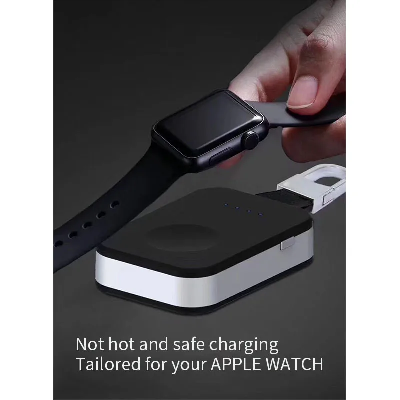Портативное беспроводное зарядное мини устройство power Bank для iWatch 1 2 3 4 Внешний