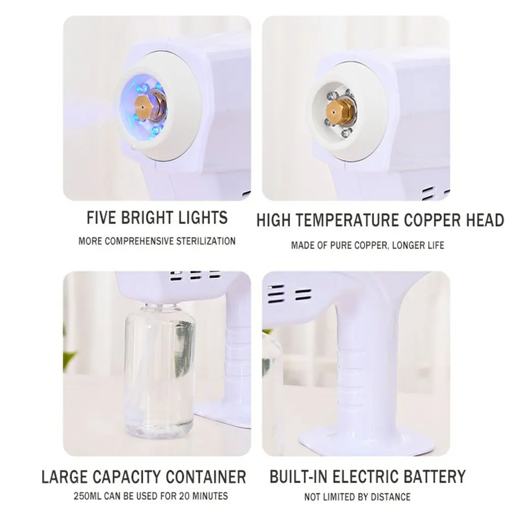 

Hot Disinfection Spray Machine Wireless Fogging Machine Handheld Disinfectant Fogger Cordless Rechargeable Electric Sprayer