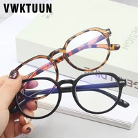 vwktuun blue light blocking glasses women men optical glasses frame anti blue light ray round myopia rivet glasses frames