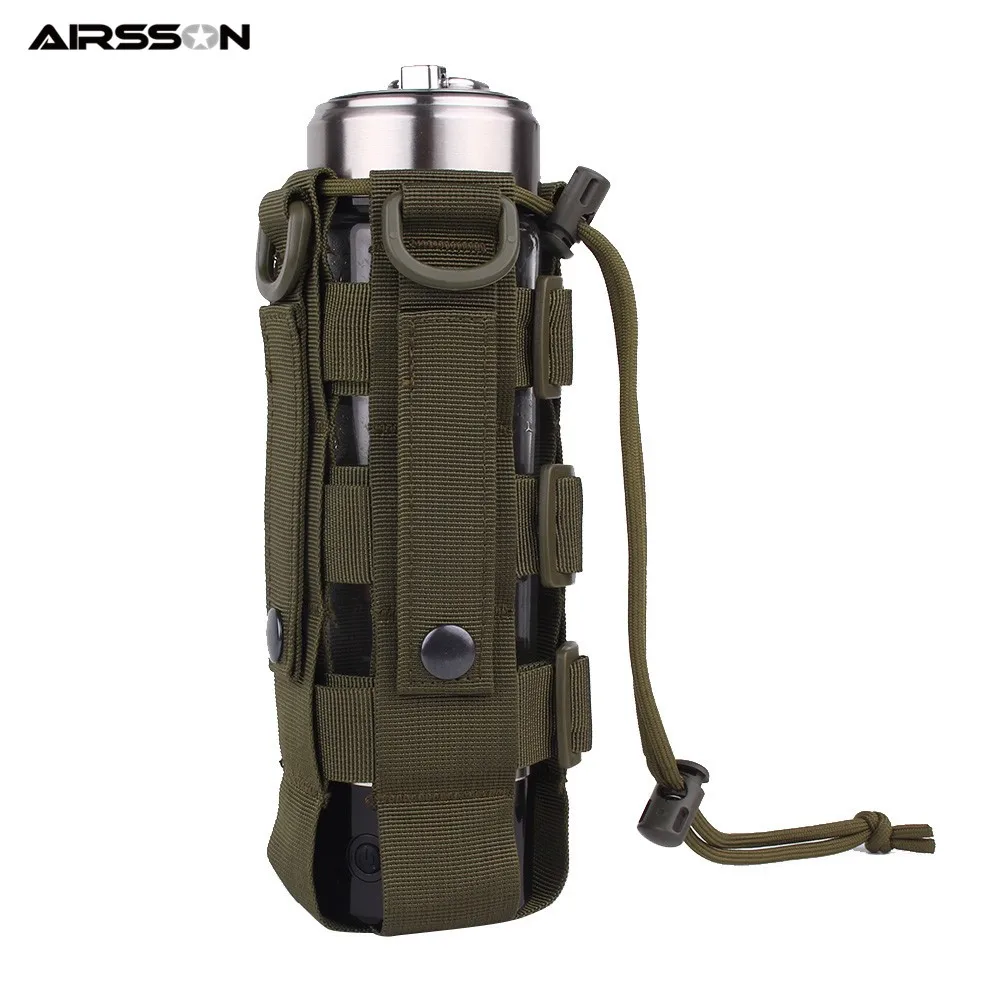 10 Открытый военный Molle Чехол кемпинг бутылка для воды сумка Открытый Топ выживания чайник держатель 600D полиэстер водонепроницаемый дорожные наборы - Цвет: 10