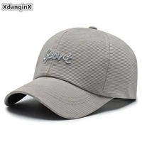 xdanqinx summer new cotton baseball cap mens korean wild tide tongue caps adjustable size men fashion sports cap snapback hat