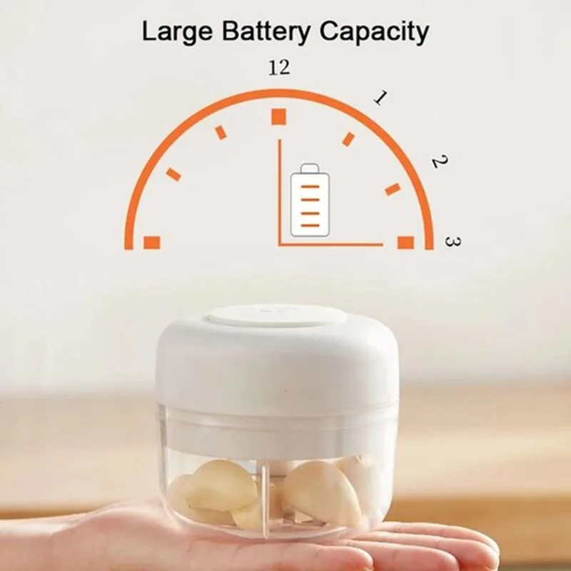 Беспроводной Электрический чесночный пресс Мясорубка мини измельчитель для еды