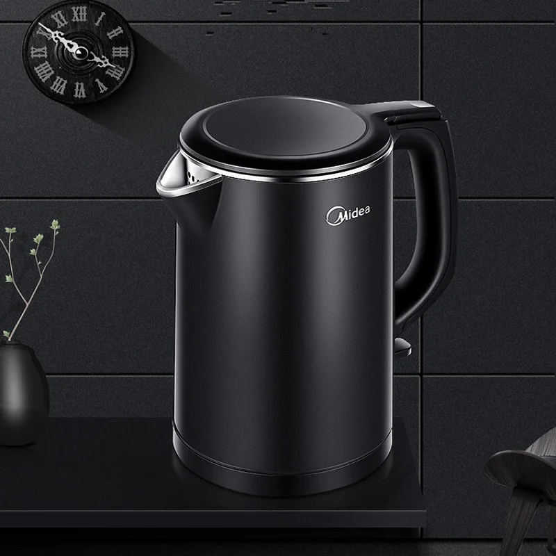 

Электрический чайник Midea, 1500 Вт, нержавеющая сталь 304, бесшовный нагревательный чайник, интеллектуальное отключение питания