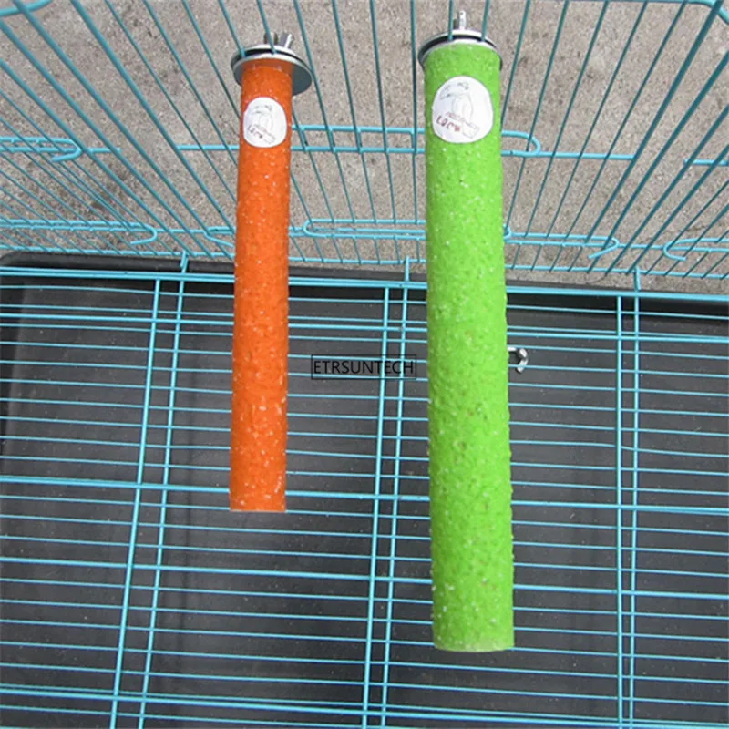 

100pcs Parrot Pet Wooden Hanging Stand Rack Toy Branch Perches For Bird Cage Pet Toy Supplies